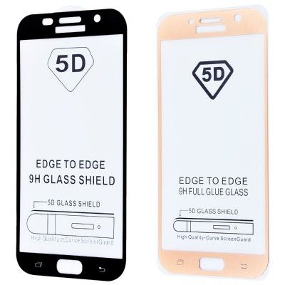 Защитное стекло NCASE Full Glue HQ Samsung Galaxy A7 2017 (A720) без упаковки gold